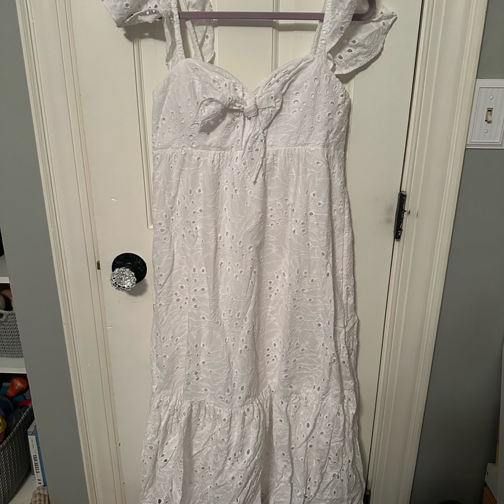 Lilly Pulitzer White Eyelet Maxi Dress